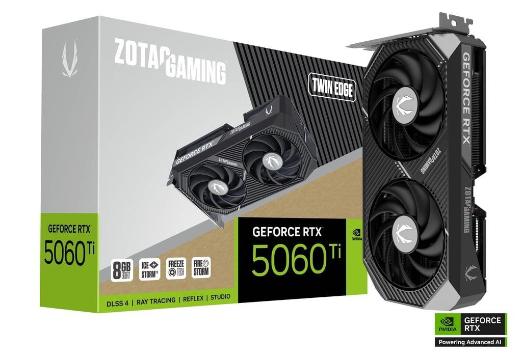 ZOTAC GAMING GeForce RTX 5060 Ti Twin Edge 8GB GDDR7 - Graphics Card ZOTAC GAMING GeForce RTX 5060 Ti Twin Edge 8GB GDDR7 - Graphics Card